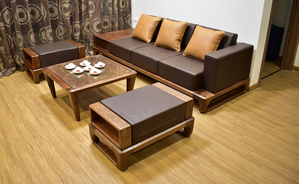 Mẫu bàn ghế gỗ phòng khách